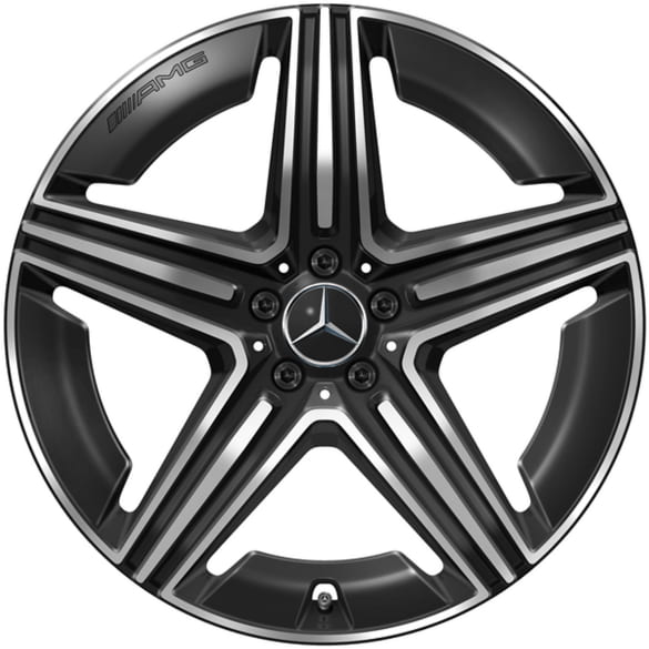 AMG 21 inch wheels GLE C167 V167 5-spoke black matt Genuine Mercedes-AMG