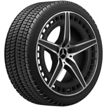 AMG 21 inch wheels EQE SUV X294 5-double-spoke black matt | A2944011400 7X36-X294