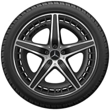 AMG 21 inch wheels EQE SUV X294 5-double-spoke black matt | A2944011400 7X36-X294