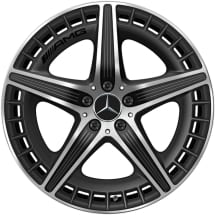 AMG 21 inch wheels EQE SUV X294 5-double-spoke black matt | A2944011400 7X36-X294