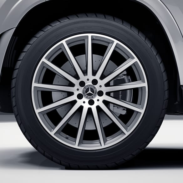 AMG 22 inch rim set GLS SUV X167 multi high-sheen himalaya grey genuine Mercedes-Benz