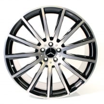 AMG 22 inch GLS X167 rims black multi-spoke genuine | A16740175/7600-7X23