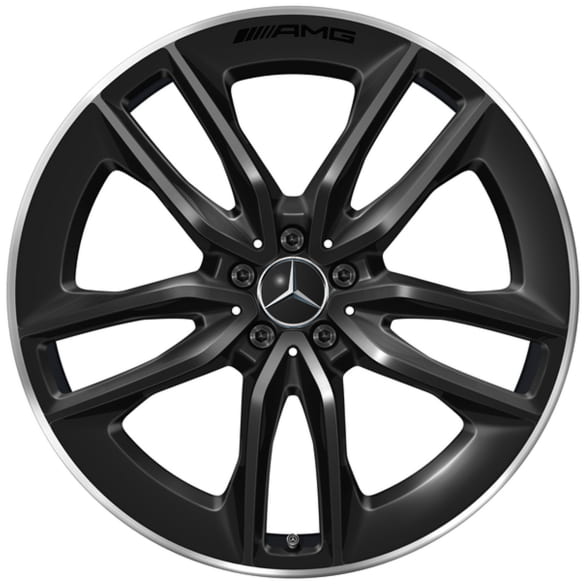 AMG 22 inch wheels GLE 167 black 5-double-spoke Genuine Mercedes-AMG