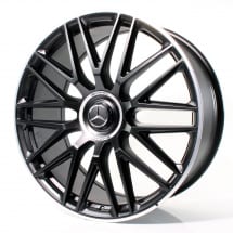 AMG 23 inch GLS X167 forged rims cross-spoke black | A1674018500/8600-7X71