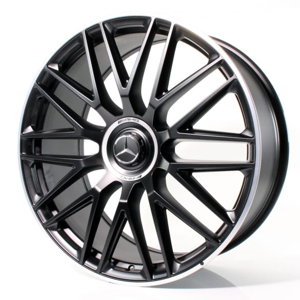 AMG 63 23 inch forged rim set GLS SUV X167 cross-spoke black genuine Mercedes-Benz