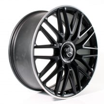 AMG 23 inch GLS X167 forged rims cross-spoke black | A1674018500/8600-7X71