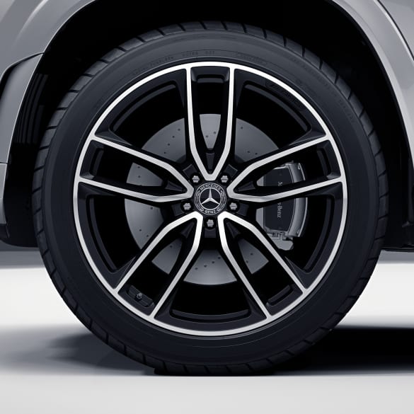 AMG 23 inch rim set GLS SUV X167 5-double-spoke black genuine Mercedes-Benz