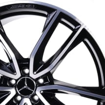 AMG 23 inch GLS X167 rims black 5-double-spoke genuine | A1674017700/7800-7X23 AMG 23 inch GLS X167 rims black 5-double-spoke genuine | A1674017700/7800-7X23