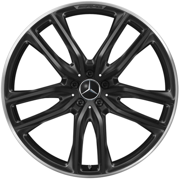 AMG 23-inch wheels GLS X167 black 5-double-spokes Genuine Mercedes-AMG