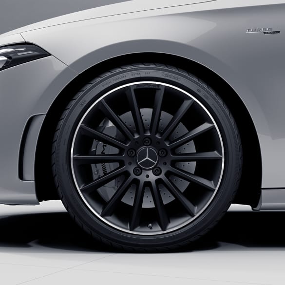 AMG 35 19 inch rim set CLA 118 multi-spoke black matt genuine Mercedes-Benz