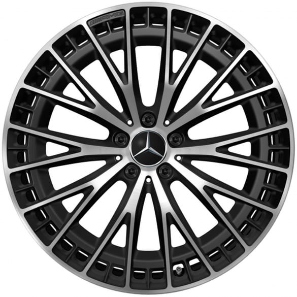 21 inch AMG EQE 43 / 53  rims set black matt high sheen | A2954012900/3000-7X36