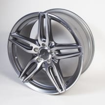 AMG 5-double-spoke rim set 19 inch titanium grey E-Class C238/A238 genuine Mercedes-Benz | A21340120/2100-7X21-C