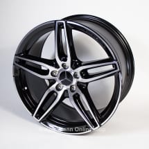 AMG 5-double-spoke rim set 19 inch black E-Class C238/A238 genuine Mercedes-Benz | A21340120/2100-7X23-C