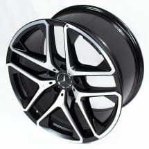 53 AMG 21 inch GLE C167 rims black 5-double-spoke genuine | A1674014200/4300-7X36-C