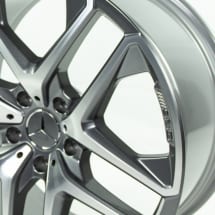 53 AMG 21 inch GLE V167 rims grey 5-double-spoke genuine | A1674014200/4300-7X21