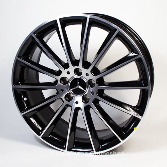 AMG multi-spoke rim set 20 inch black shiny E-Class C238 genuine Mercedes-Benz | A21340122/2300-7X23-238