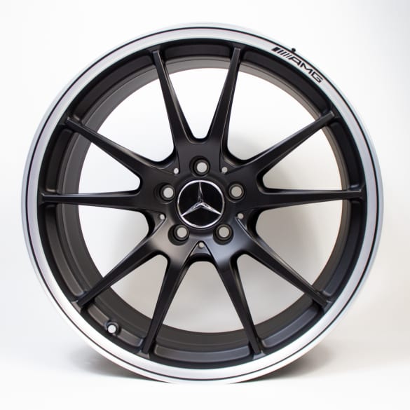 C 63 AMG 19 & 20 inch forged rims C-Class 205 black matte genuine Mercedes-Benz | A2054017400/7500-7X71