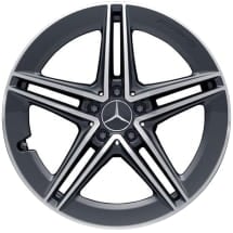 AMG 18 inch wheels 5-double spoke C63 AMG tantal grey  | A20540105/0601-7Y51-Satz