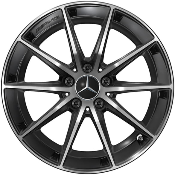 CLA 35 AMG 18 inch wheels CLA X118 Shooting Brake 10-spoke black Genuine Mercedes-AMG
