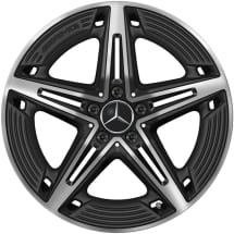 CLA 45 AMG 19 inch wheels C118 X118 black matt high-sheen | A1184010700 7X36-Satz