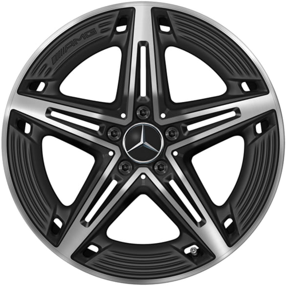 CLA 45 AMG 19 inch wheels C118 X118 black matt high-sheen | A1184010700 7X36-Satz