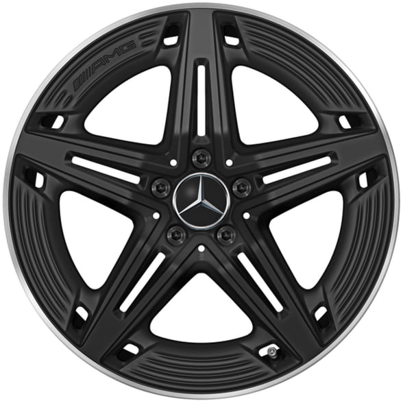 CLA 45 AMG 19 inch wheels C118 X118 5-doublespoke black matt Genuine Mercedes-AMG