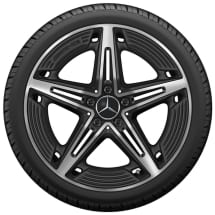 CLA 45 AMG 19 inch wheels C118 X118 5-spoke black matt | A1774014500 7X36-118