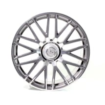 E 53 AMG 21 inch forged wheels E-Class W214 S214 cross spokes himalaya grey | A2144011300/-1400 7X21