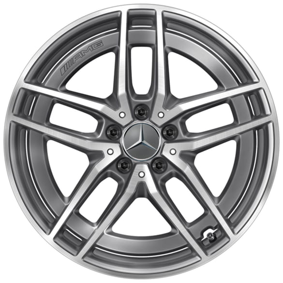 E53 AMG 19 inch wheels E-Class S213 Estate 5 double spokes tantalum grey 