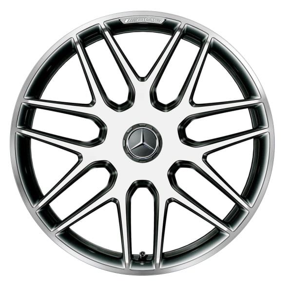 E63 AMG 19 inch rim-set E-Class 213 crossspoke-design silver aluminium genuine Mercedes-Benz | A21340130/3100-7X15