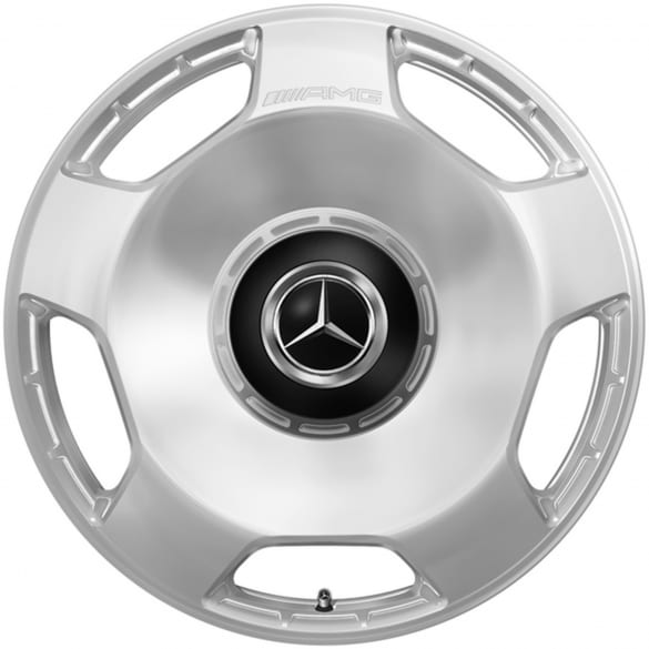 G63 AMG 22 inch forged wheels set 5-hole silver G-Class W463A Genuine Mercedes-AMG