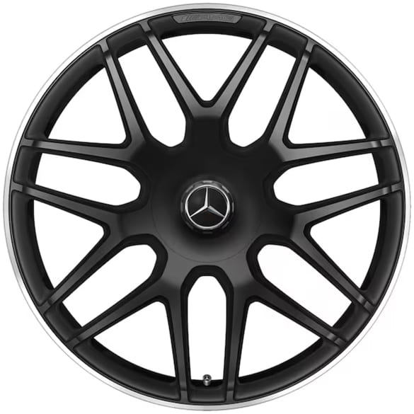 G63 AMG 22 inch forged wheels set G-Class W465 cross-spokes black genuine Mercedes-Benz