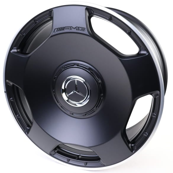 G63 AMG 22 inch forged wheels set 5-hole black matt G-Class W465 Genuine Mercedes-AMG