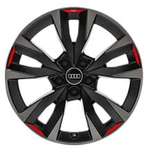 Wheels Audi A3 8Y 18 inch black 5-twin spokes Genuine | 8Y0071498 AX1-A3