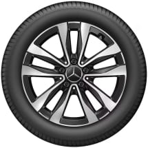 Wheels C-Class W206 Hybrid 17 inch black Genuine Mercedes-Benz | A2064016000/6100 7X23-W206