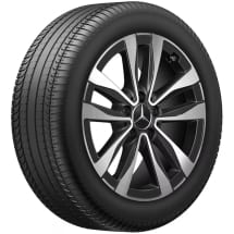 Wheels C-Class W206 Hybrid 17 inch black Genuine Mercedes-Benz | A2064016000/6100 7X23-W206