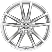 Wheels VW Golf 6 Variant 18 inch silver 5-twin-spokes Genuine Volkswagen | 5G0071498A 88Z-Golf6Variant