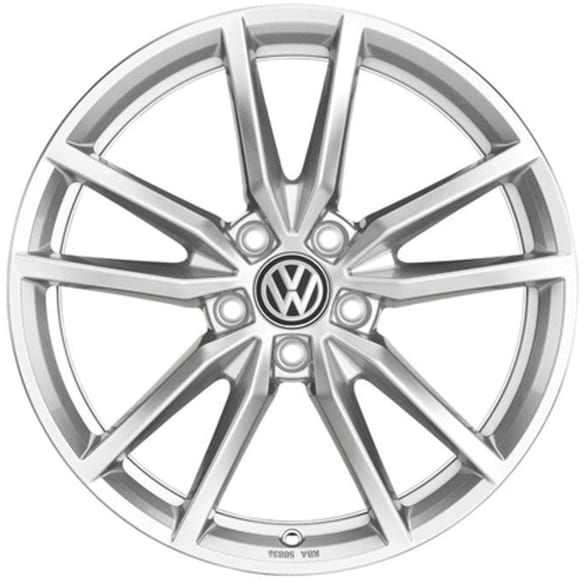 Wheels VW Golf 6 Variant 18 inch silver 5-twin-spokes Genuine Volkswagen