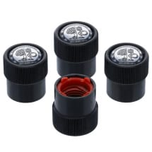 Genuine AMG valves caps black set 4 pieces | B66472004