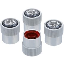 Genuine AMG valves caps satin-silver set 4 pieces | B66472005