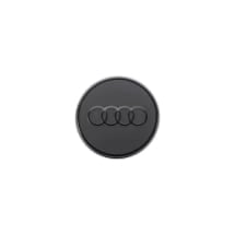 Hub cap rings logo black Genuine Audi | 85H071006A