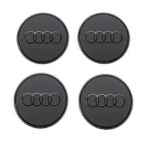 Hub cap rings logo black Genuine Audi | 85H071006A