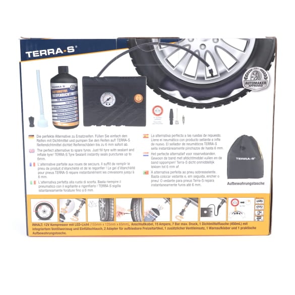 Tyre puncture kit air compressor sealant 450ml Genuine VW | 5H0071211A