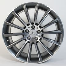 AMG 19-inch alloy wheel set | multi-spoke wheel aluminum wheels | Mercedes-Benz CLS W218 | grey | A21840111/2007X21-Satz