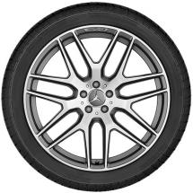 22 inch AMG wheel set cross-spoke rims titanium grey GLE Coupe C292 genuine Mercedes-Benz | A29240124007X21/25007X21