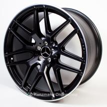 22 inch AMG wheel set cross-spoke rims black matt GLE Coupe C292 genuine Mercedes-Benz | A29240124007X71/25007X71