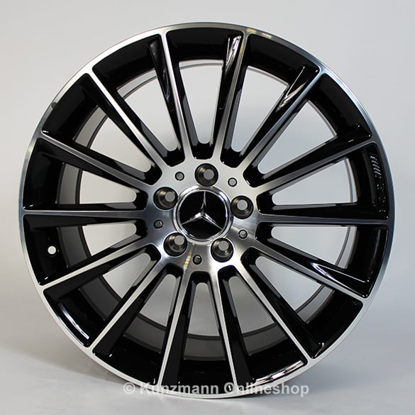 22 inch AMG wheel set multispoke glossy black GLE Coupé C292 original Mercedes-Benz