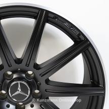 CLS 63 AMG 19-inch alloy wheel set | 10-spoke alloy wheels | Mercedes-Benz CLS W218 | black matte | B66031553/B66031556