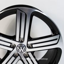Volkswagen 5-spoke R light-alloy wheel set Cadiz | 19 inch | VW Golf 7 VII | 5G0601025AHFZZ-Cadiz-Satz