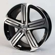 Volkswagen 5-spoke R light-alloy wheel set Cadiz | 19 inch | VW Golf 7 VII | 5G0601025AHFZZ-Cadiz-Satz